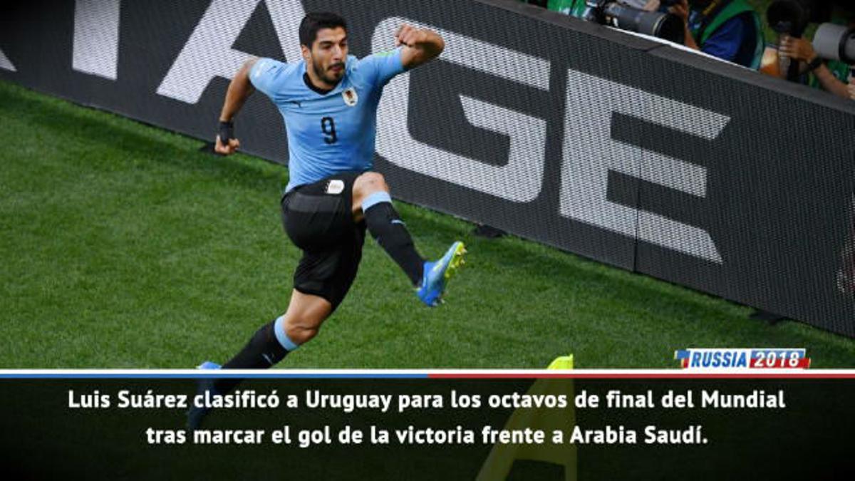 Luis Suárez mete a Uruguay en octavos
