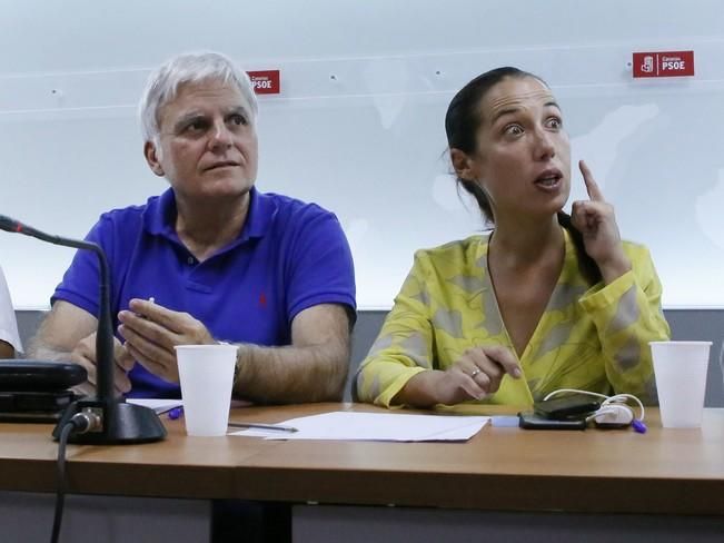 Delia Padrón Comisión Ejecutiva Regional del PSOE de Canarias , Miguel Ángel Pérez ,  Patricia Hernández y Julio Cruz entre otros