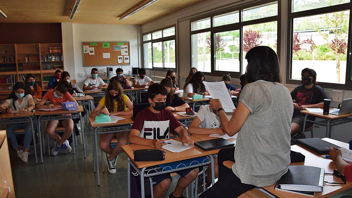 Una aula de l’institut Serra de Noet, amb les noves instal·lacions inaugurades l’any 2019 | GUILLEM CAMPS