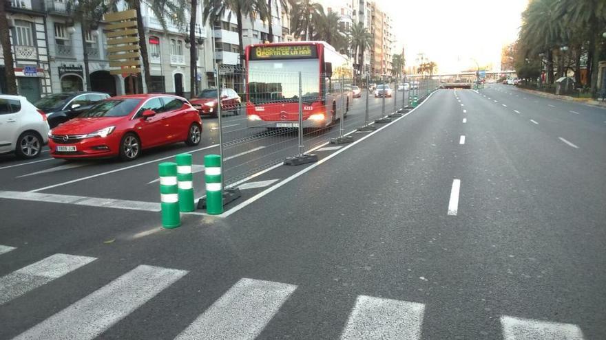 El centro de València se cierra al tráfico hoy a las 15.00 horas