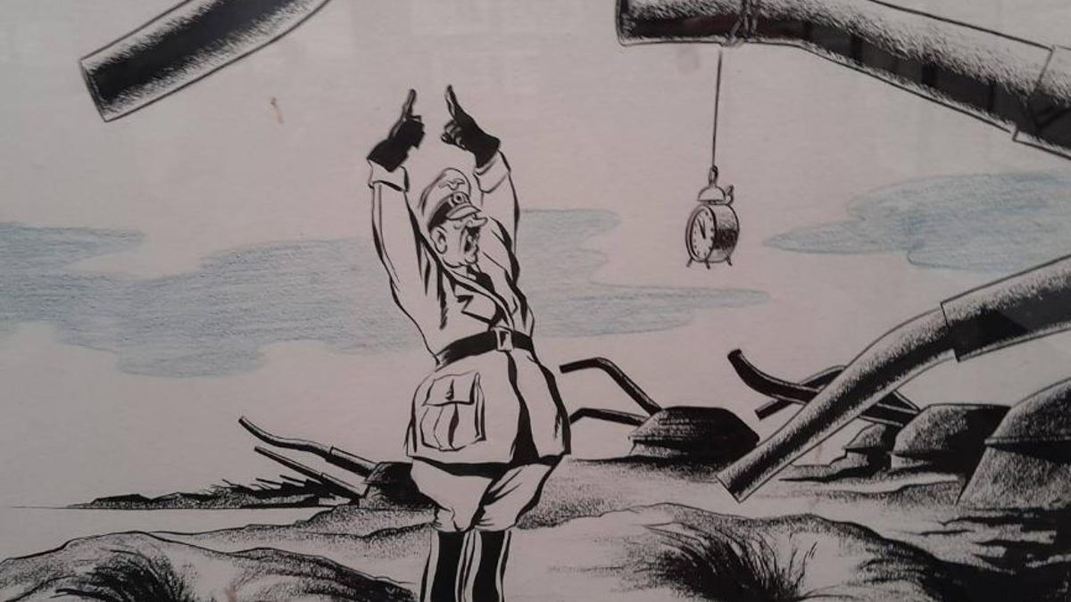 Un Hitler desesperat, veu com se li esgota el temps.