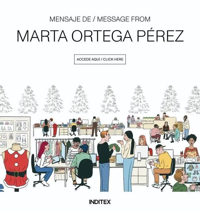 Felicitación navideña de Marta Ortega a sus empleados de Inditex