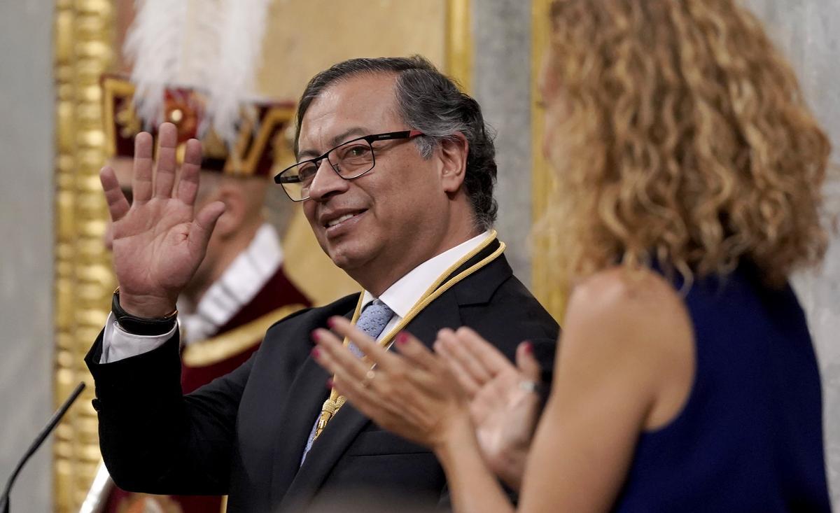 El presidente de Colombia, Gustavo Petro, en su visita de Estado a España, en imágenes