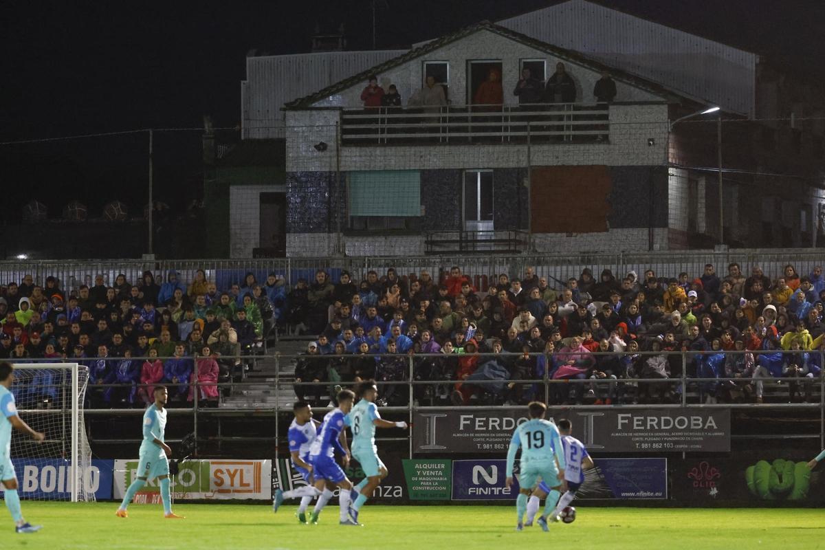 Instante del Boiro - Mallorca, de primera ronda de Copa del Rey, disputado en Barraña (A Coruña).