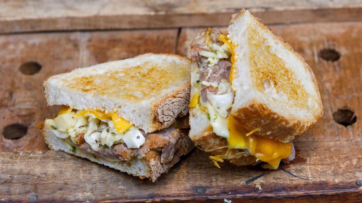 El bocadillo campeón de Jordi Gabaldà: pastrami de atún.