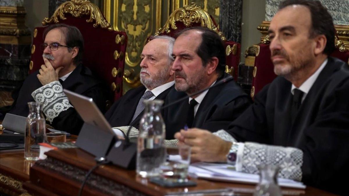 Manuel Marchena, Andrés Palomo, Luciano Varela y Andrés Martínez Arrieta