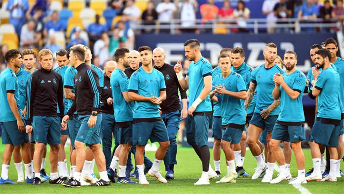 Último entrenamiento del Madrid antes de la final de Champions