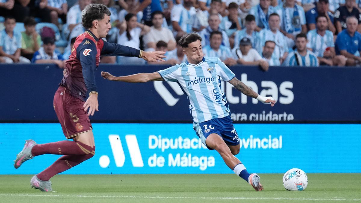 Imagen del Málaga CF - Deportivo La Coruña de la temporada pasada en Segunda.