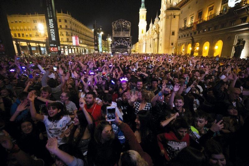 El espectáculo de Máxima FM en la Plaza del Pilar