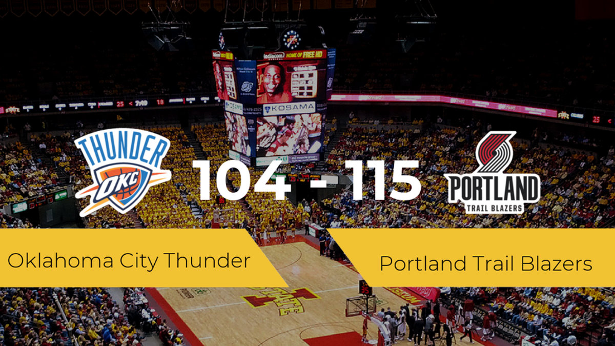 Portland Trail Blazers derrota a Oklahoma City Thunder (104-115)