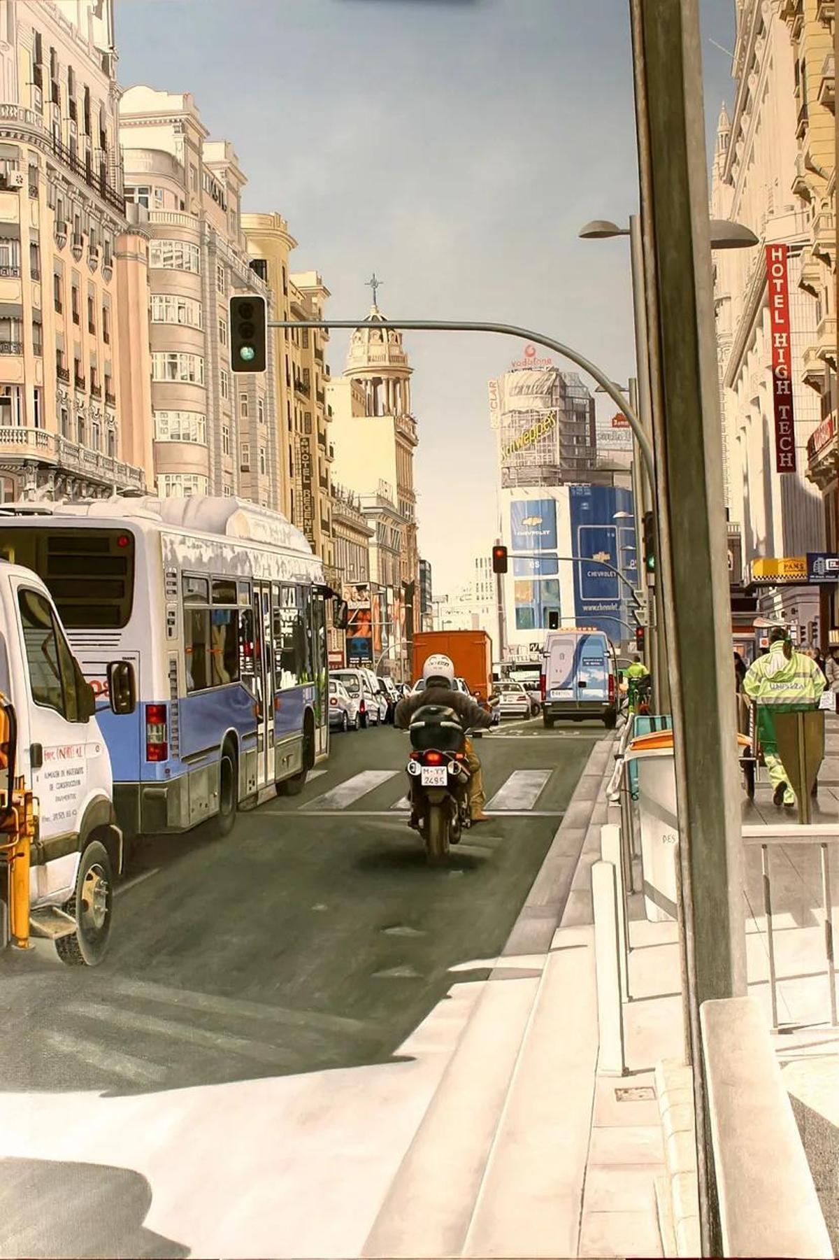 'Gran Vía desde la plaza de Callao' (2016), de José Miguel Palacio.