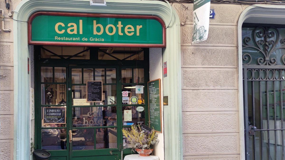 Entrada del restaurante Cal Boter.