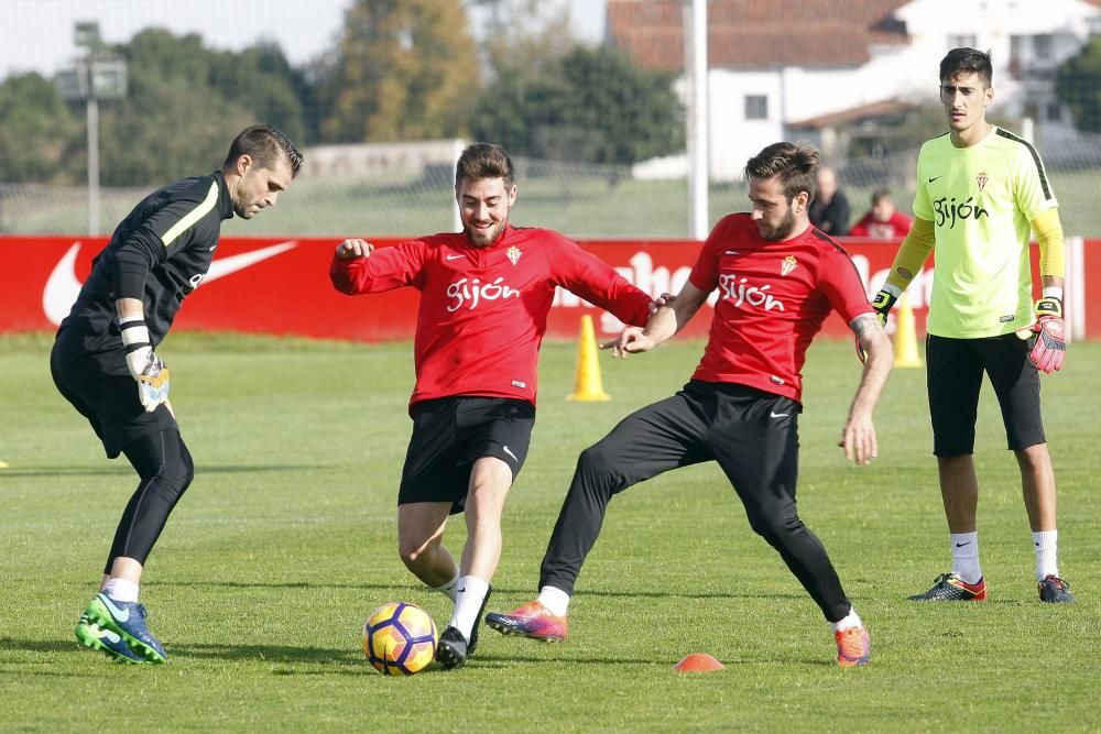 Entrenamiento del Sporting del 01/11/2016