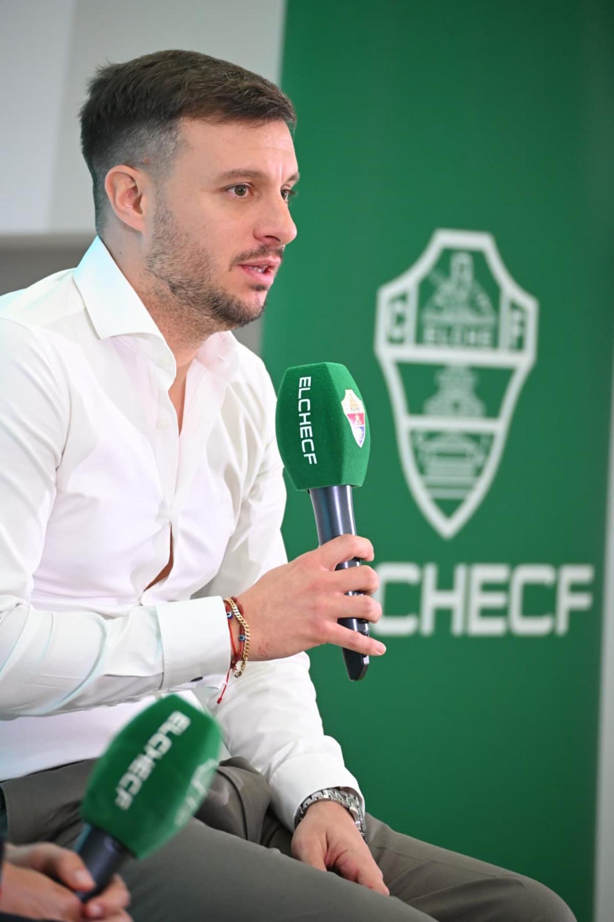 Presentación de Martín Anselmi, nuevo entrenador del Elche CF