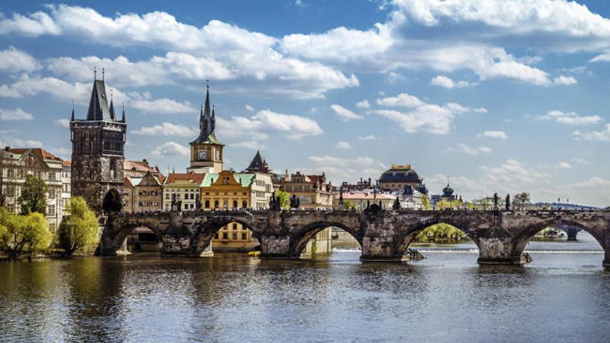 Un vista de la ciudad de Praga.