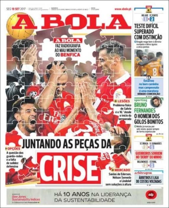 Portadas deportivas del lunes 18/09/17