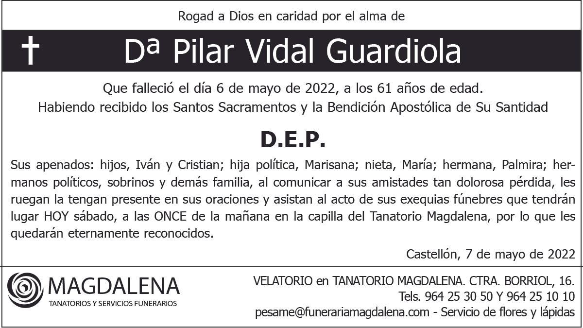 Dª Pilar Vidal Guardiola