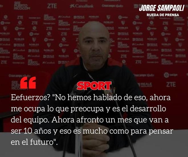 Las mejores frases de la presentación de Sampaoli