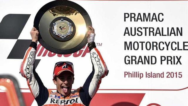 Marc Márquez se levanta en Australia