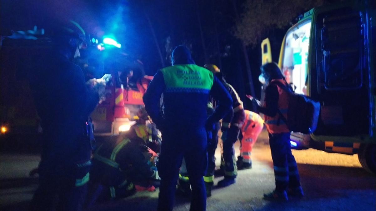 Rescate de mujer accidentada en los Montes de Málaga