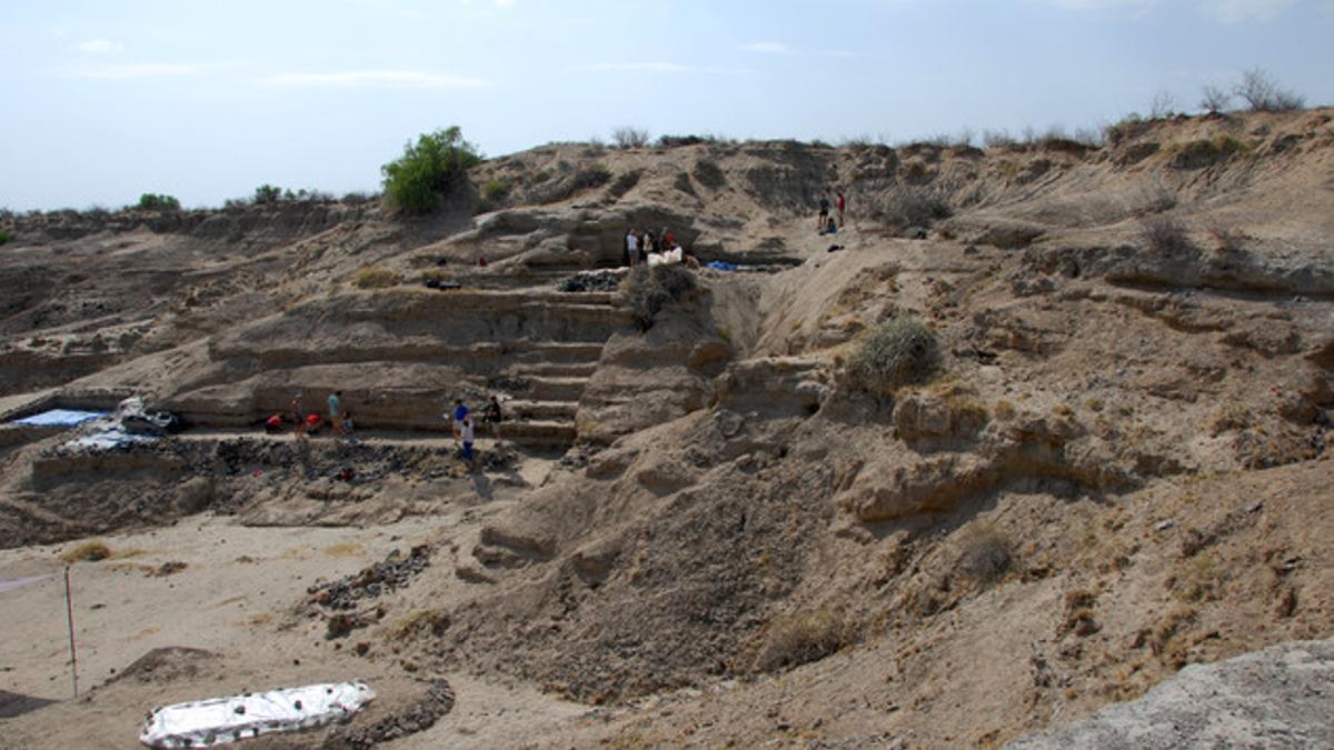 Escavación arqueológica en Kenia, en una imagen de archivo.