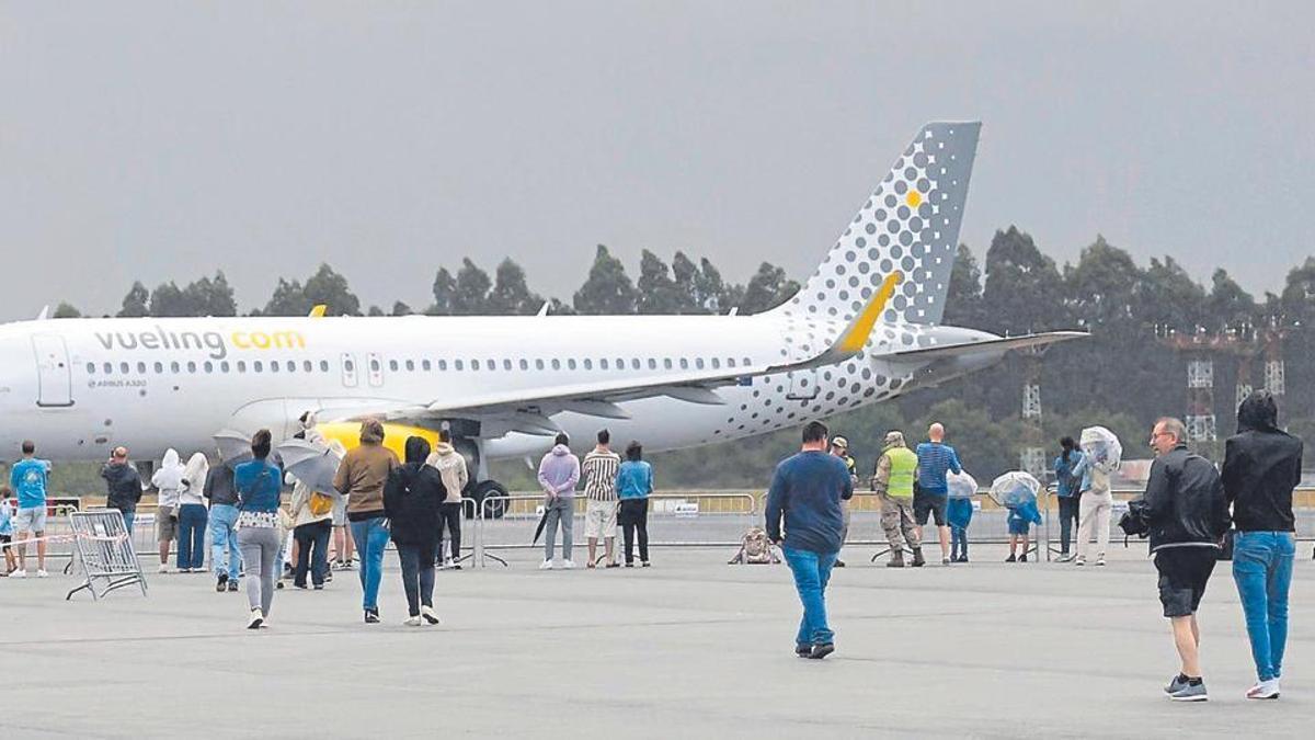 Avión de Vueling en Lavacolla