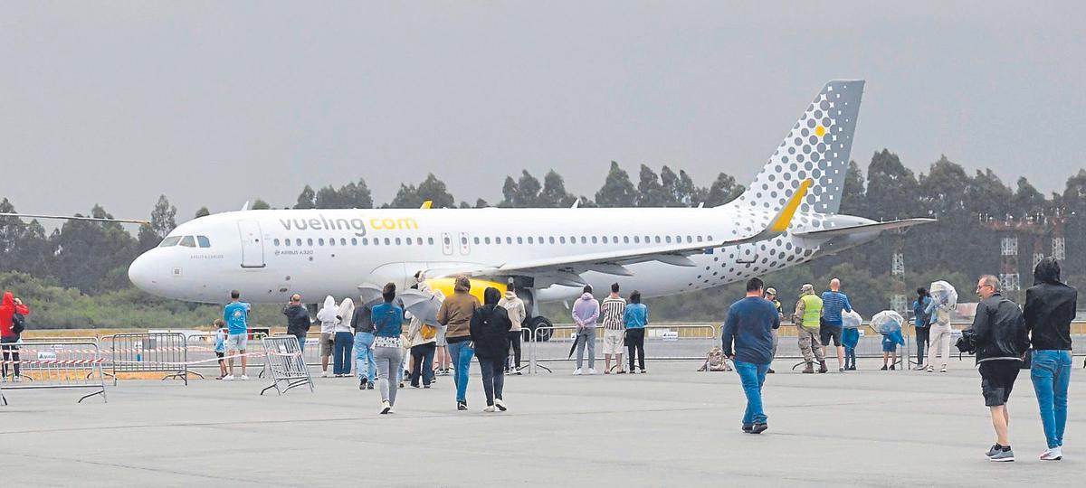 Avión de Vueling en Lavacolla