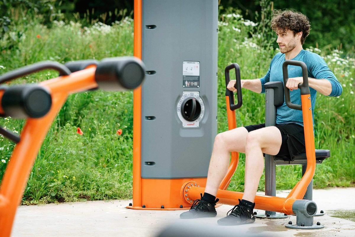 Los aparatos de musculación serán lo último de lo último en gimnasia a cielo abierto