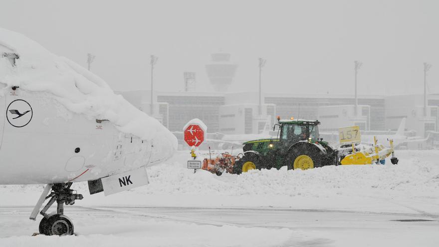 Las nevadas en el sur de Alemania dejan cuatro vuelos cancelados entre Mallorca y Múnich