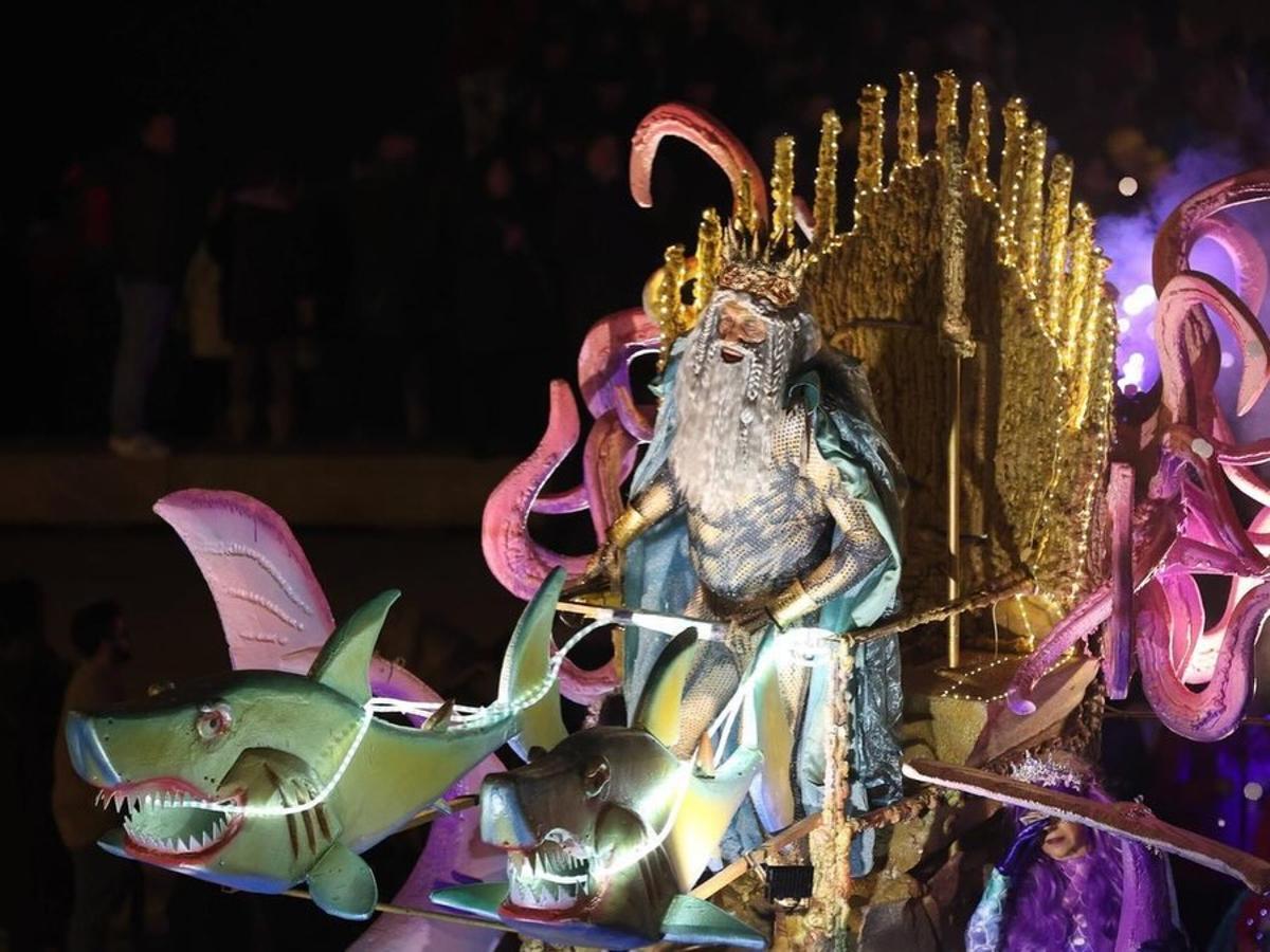 Una de las carrozas de "Os Mismos de Sempre" en A Coruña.