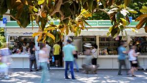 Un instante de la Feria del Libro de Madrid.