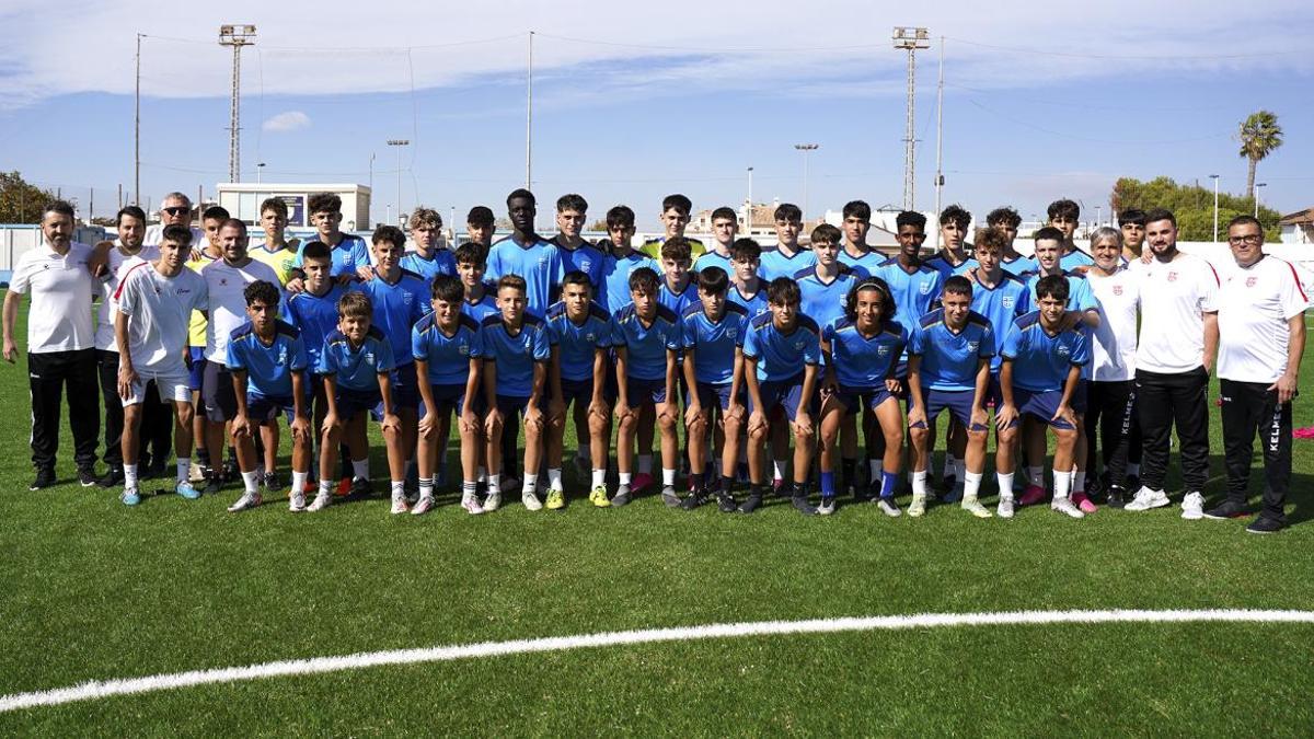 Las selecciones murcianas sub-16 y sub-14 que participan en el Nacional