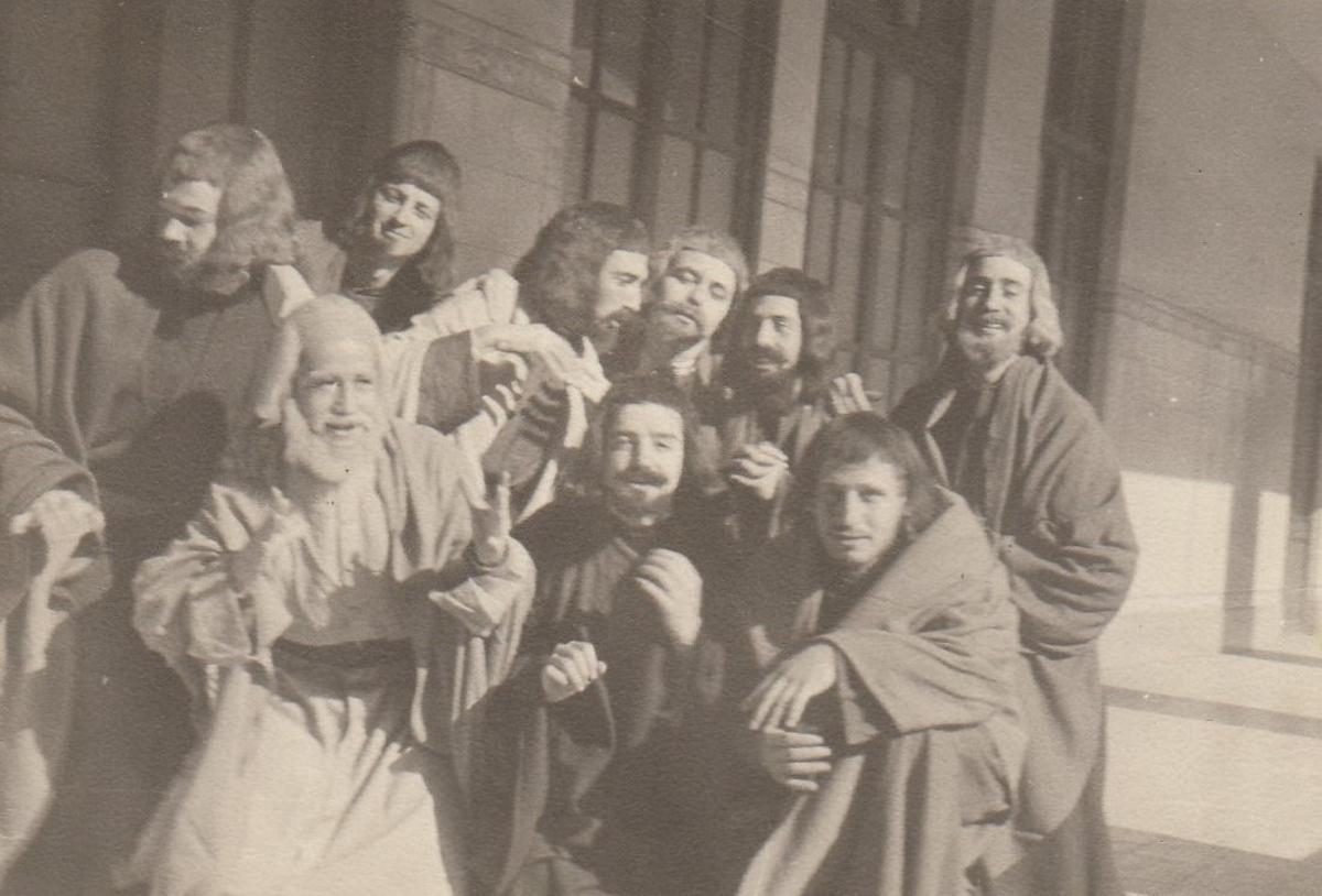 Alumnes del curs preuniversitari del Col·legi Escoles Pies. Any 1968