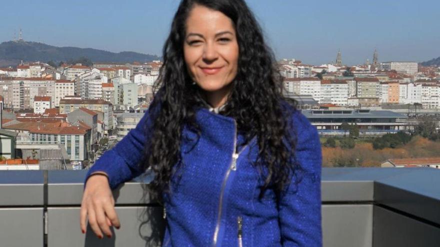 María Rozas, candidata de Compostela Aberta a la Alcaldía / j. prieto