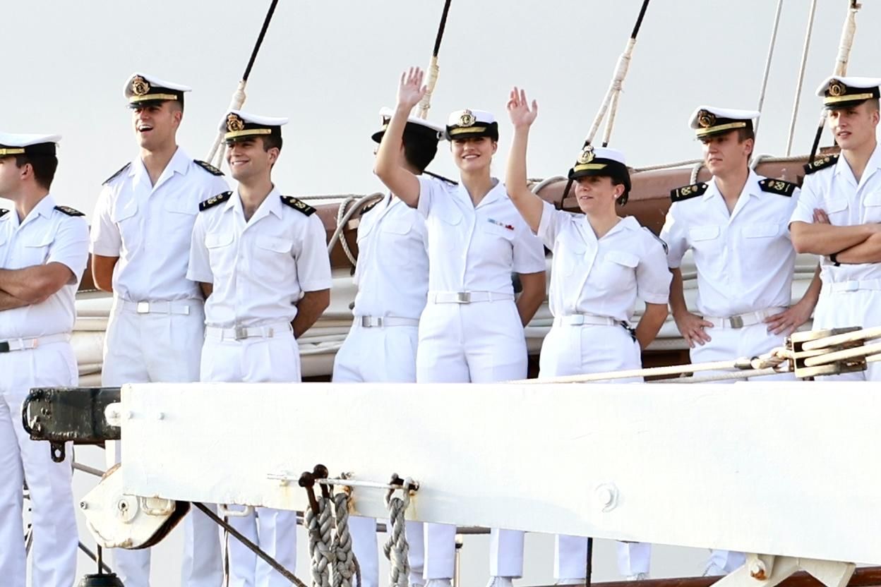 EN IMÁGENES: Así fue la llegada de la Princesa Leonor a Gijón en "Elcano"