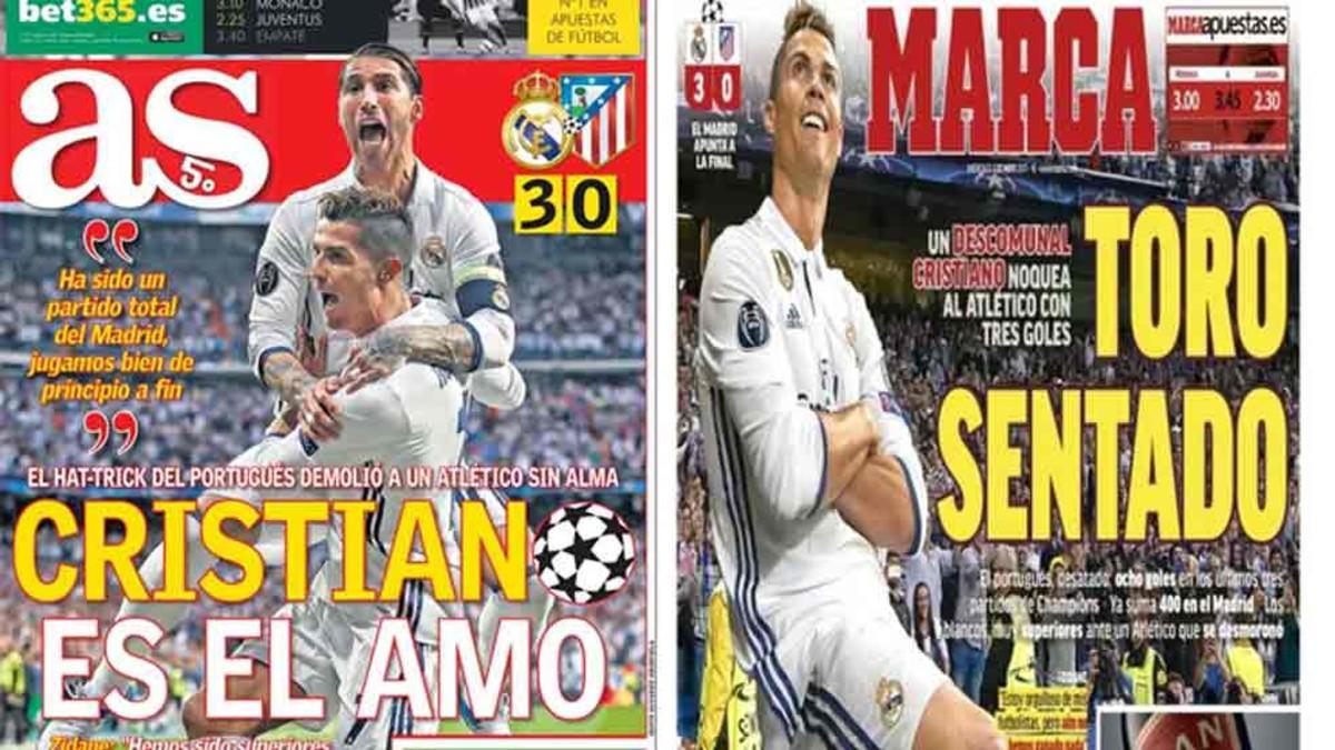 Las portadas de la prensa deportiva de Madrid