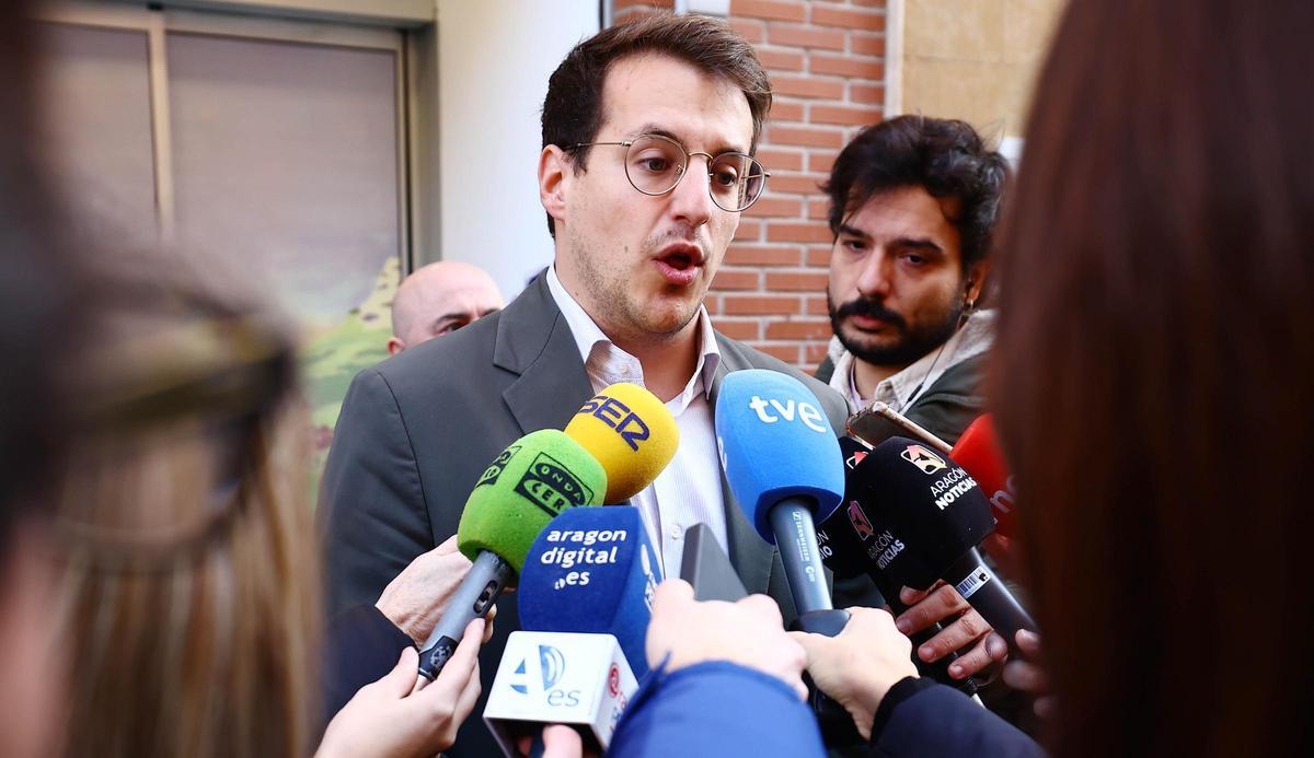 El candidato a las Cortes de Aragón por CHE, Jorge Pueyo.