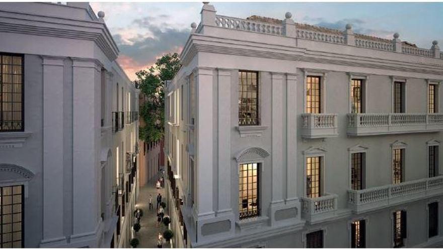 Promoción en marcha en la Plaza del Teatro, en Málaga capital.