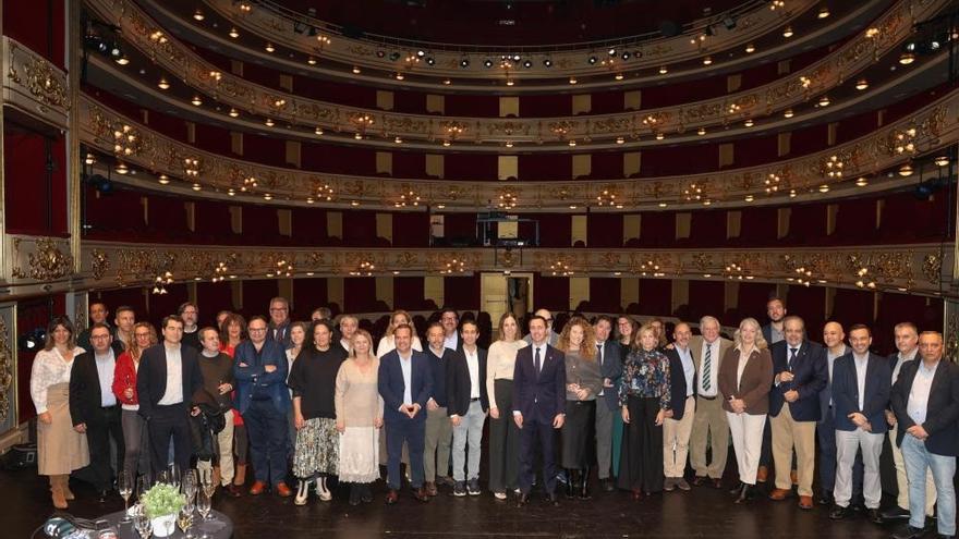 El presidente del Consell, Llorenç Galmés, en la copa de Navidad del Consell.