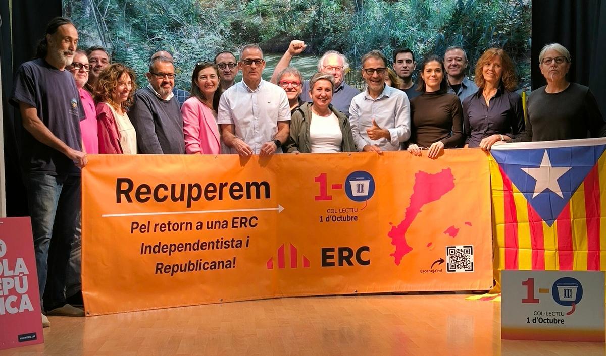 La candidatura Recuperem ERC aspirante al liderazgo del partido.