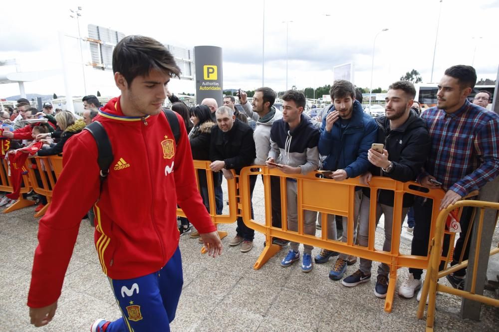 La selección española ya está en Asturias para su partido ante Israel