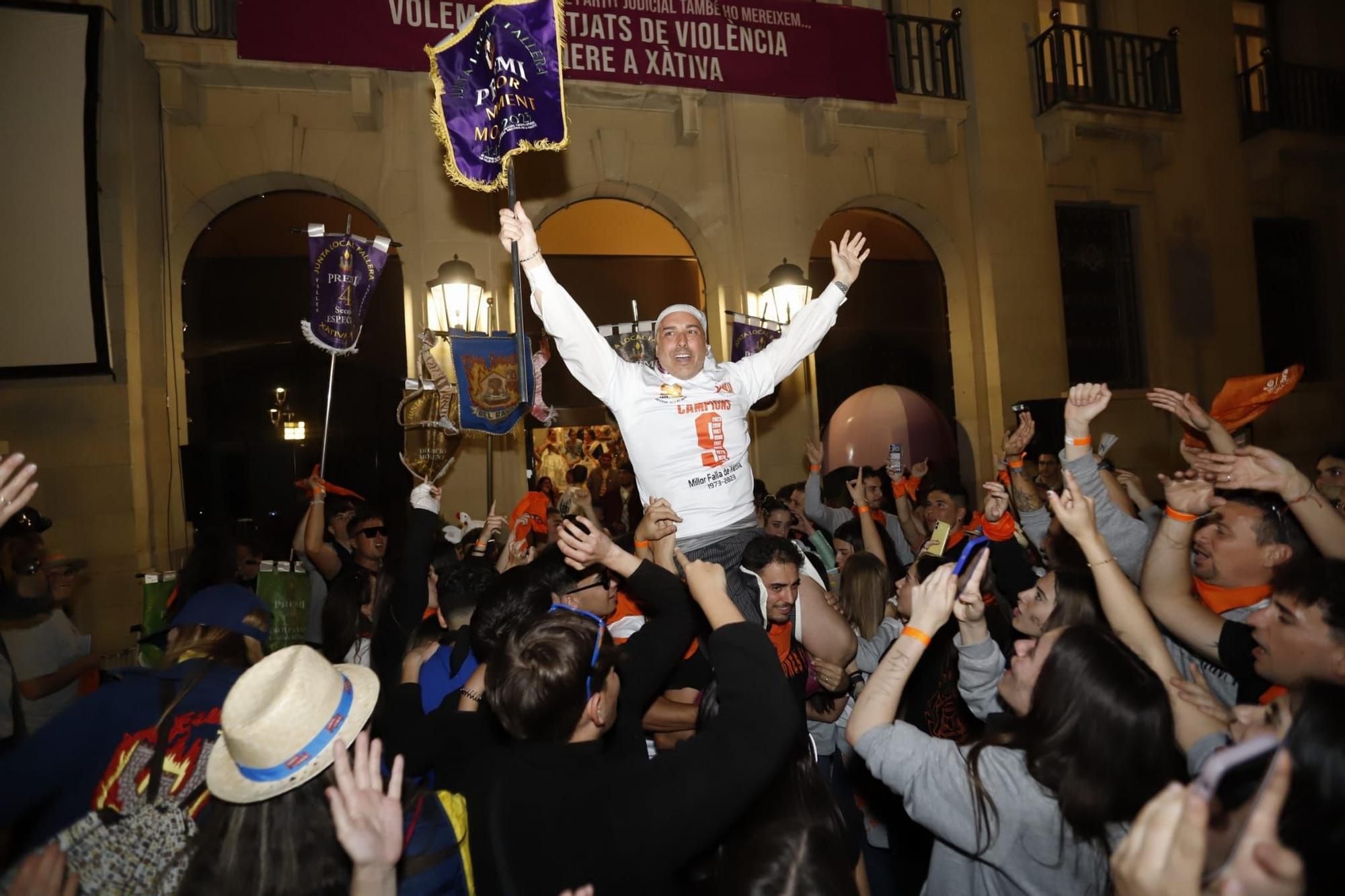 Así se han festejado los grandes premios en las Fallas de Xàtiva