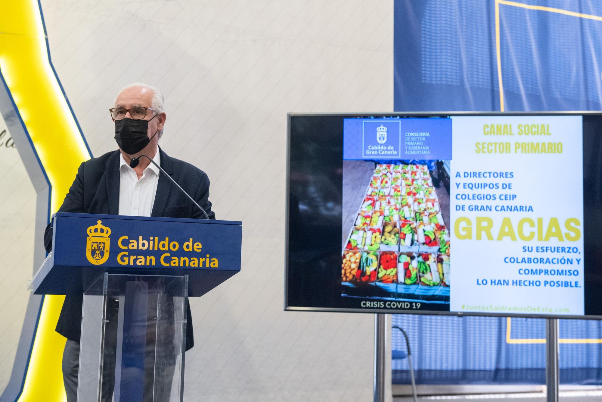 El Cabildo ha repartido casi 3 millones de kilos de producto fresco local