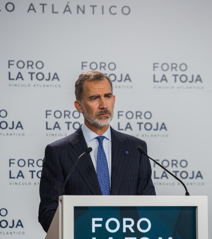 El Rey de España, en la inauguración del Foro en 2020.