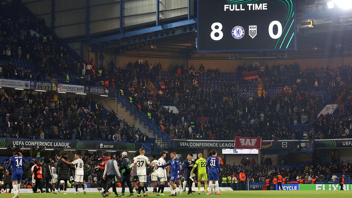 Resumen, goles y highlights del Chelsea 8 - 0 Noah de la jornada 3 de la Conference League