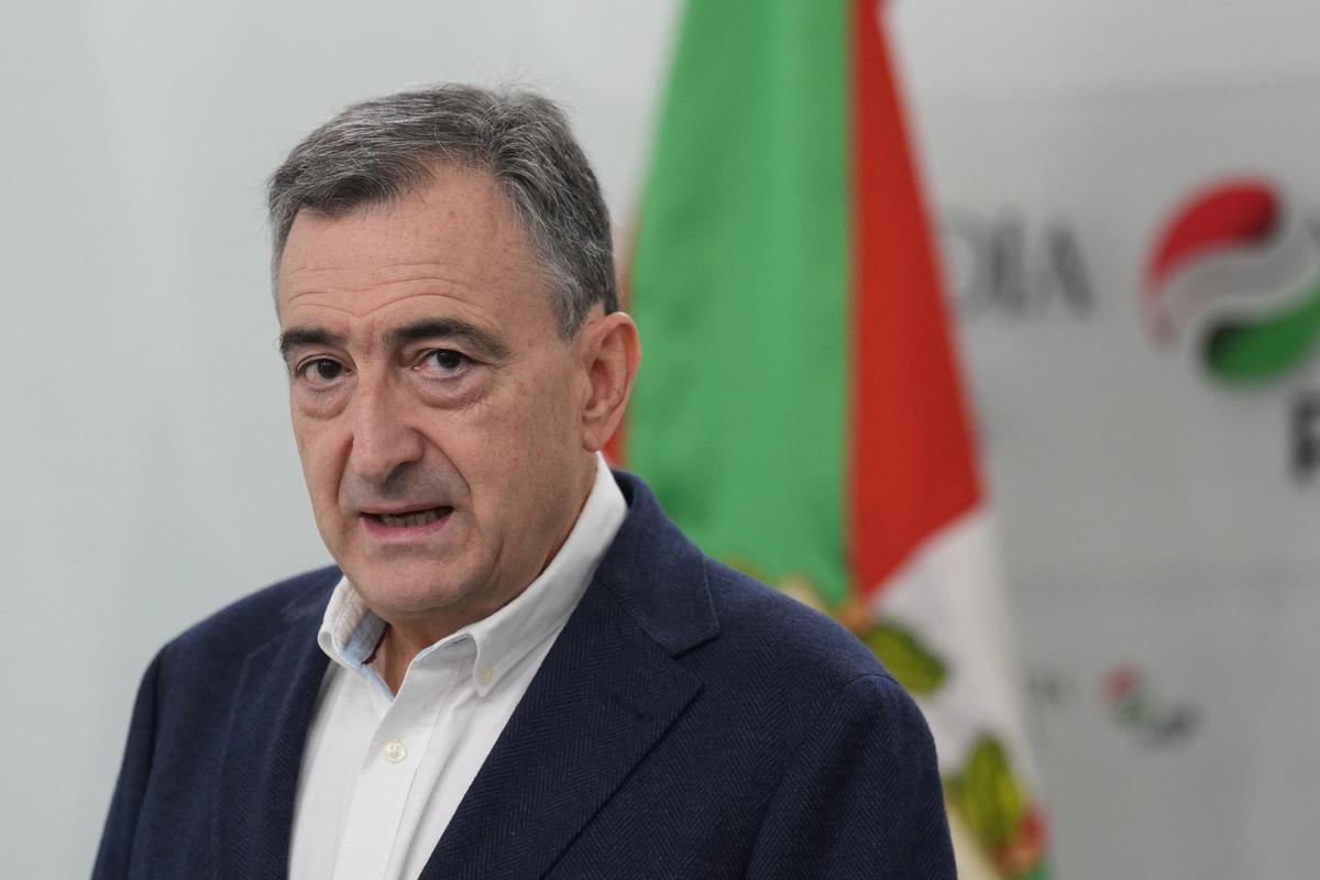El presidente del EBB de EAJ-PNV, Aitor Esteban