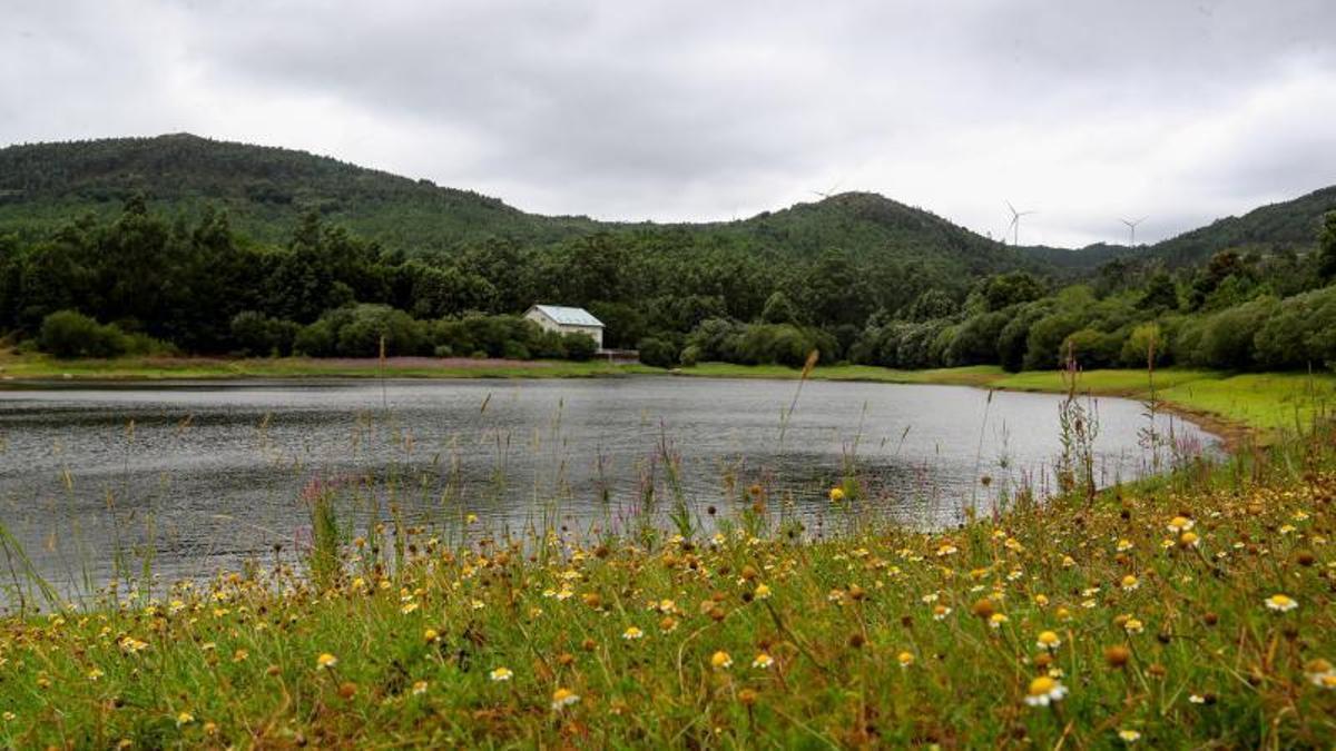 Embalse del río de O Con, en Vilagarcía.