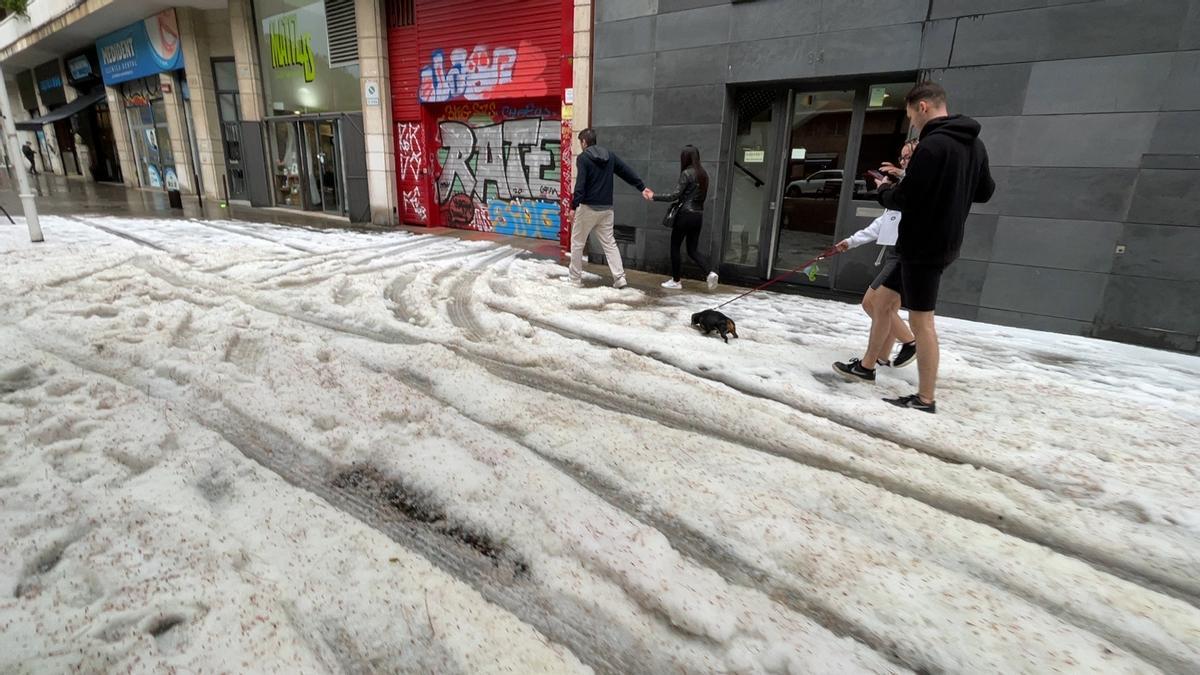 Granizo y tormentas en Barcelona