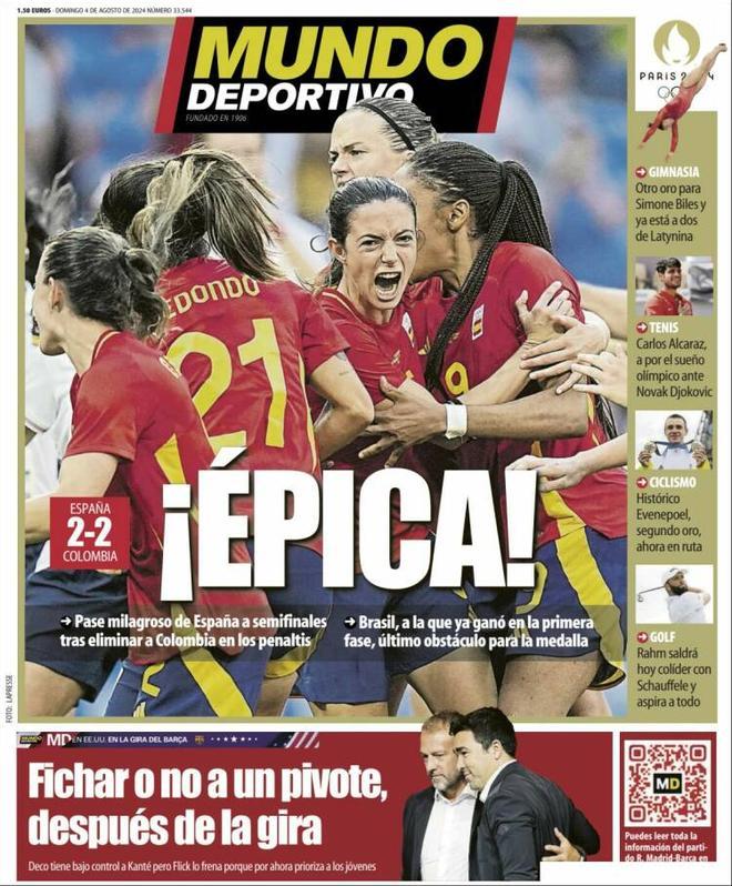 Las portadas de los periódicos deportivos de hoy, domingo 4 de agosto