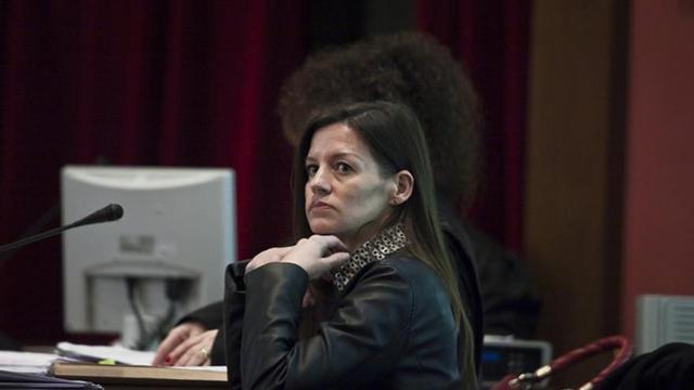 María Ángeles Molina, 'Angie', durante el juicio por el crimen de Ana Páez.